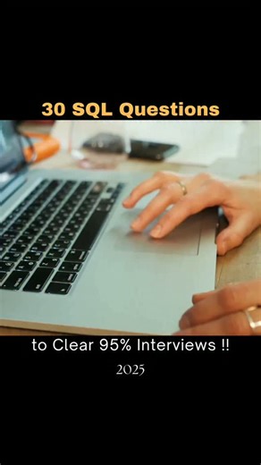 Ite | Tech & Career 🧿 on Instagram: "🚨 95% of Companies Ask These Same SQL Questions in Interviews! 😱 👇 Save this post and start practicing: 🔍 Top SQL Interview Questions You Must Know ⤵️ 1️⃣ Explain the Order of Execution in SQL. 2️⃣ WHERE vs HAVING – What’s the real difference? 3️⃣ Why do we use GROUP BY? 4️⃣ All types of SQL Joins – with examples! 5️⃣ What are Triggers in SQL? 6️⃣ Define a Stored Procedure. 7️⃣ Explain key Window Functions (ROW_NUMBER, RANK, DENSE_RANK, LEAD, LAG). 8️⃣ D