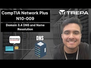 Network Plus N10-009 Full Course | Domain 3.4 DNS Explanation, Name Resolution | FULL FREE COURSE