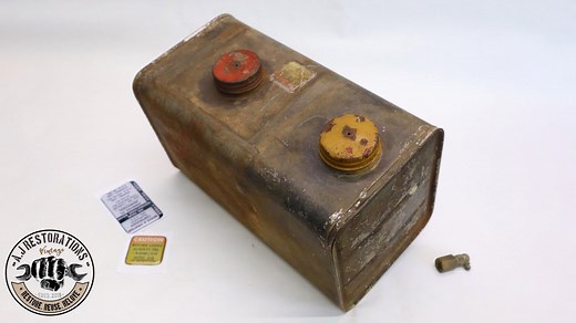 Vintage Briggs & Stratton Dual Fuel Tank Full Restoration Guide