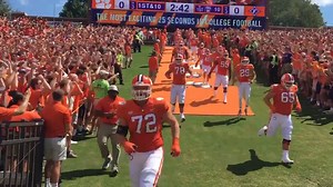 In case there was any doubt that Clemson's season was underway, here's the Tigers running down the hill for the first time in 2018. | WLTX News19