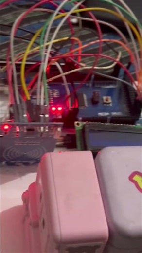 I built an RFID-based automatic toll gate using Arduino 🤯🚗 #arduino #robotics #new #itachi