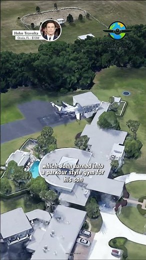 Million dollar private airport home of Actor and singer John Travolta in Ocala, Florida