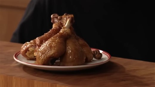 Sticky, crispy-smoked turkey legs