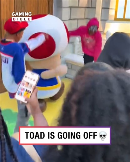 1.1M views · 14K reactions | Toad going off at Nintendo World 藍 | GAMINGbible | Facebook