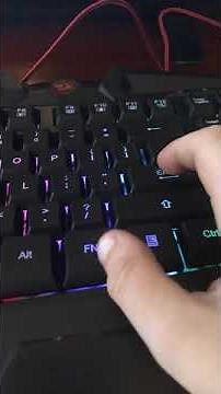 How to change the color of a red dragon keyboard