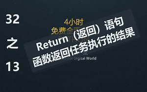 《零基础编程，4小时，免费全面体验Python》32之13 Return返回函数执行任务的结果