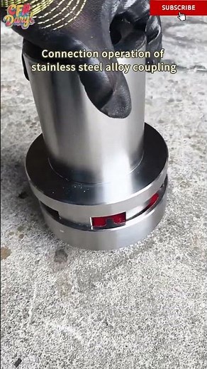 Connection operation of stainless steel alloy coupling