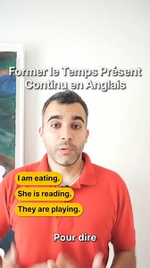 Le présent continu en anglais, c’est facile ! Sujet (I, you, he, etc.) 👥 To be (am, are, is) 🗣️ Verbe -ing (playing, eating, etc.) 🔤 Exemple : I am eating. 🍴 💫 Pour apprendre à parler anglais avec pédagogie, accompagnement et plaisir, suivez-nous sur :⁠ ⁠ 🌐 Ispeakspokespoken.com⁠ ▶️ YouTube⁠ ⁠ #ispeakspokespoken #anglais #parleranglais #speakenglish #anglaisfrance #anglaisfacile #apprendreanglais #learnenglish #english | Ispeakspokespoken