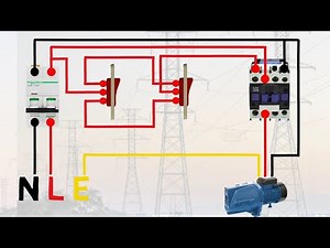single phase motor control from two places
