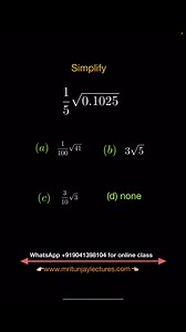2K views · 6 comments | find out square root #surds #indices #mathematics #class7th #math #mritunjaylectures #squareroot #maths | Mritunjay Lectures | Facebook
