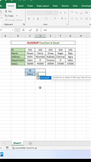 66K views · 514 reactions | HLOOKUP Function in Excel  #ExcelTips #ExcelTricks #exceltutorial #explore | computernotion | Facebook