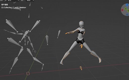 【练习时长两天半的3d辅助无用技巧】使用TDPT进行照片动捕并应用到blender
