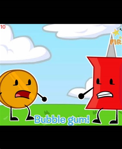 ‏Icky sticky bubble gum Coiny and pin📌🪙#bfdi#animation#bfdia#fyp | Animation