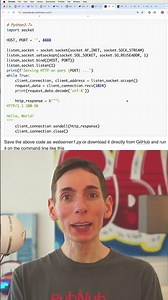 Python: Basic Socket Server Example