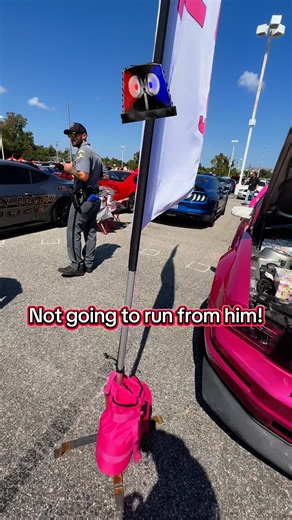 Horry County Police Department showed up to Mustang Week. Mustang Week Car Show 2025. #mustangweek #myrtlebeach #ford #cobra #viral | Jennifer Lariscey Morris