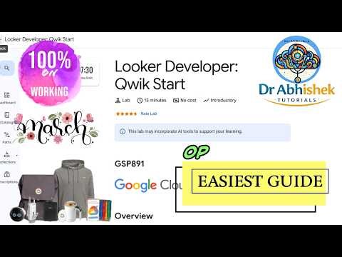 Looker Developer: Qwik Start | March 2026 | #GSP891 #qwiklabsarcade2026