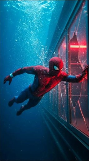 Spider-Man Underwater Rescue 🕷️🌊 #SpiderManUnderwater #EpicRescue #shorts #shortfeed