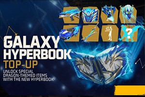 Free Fire MAX Galaxy Hyperbook Top-Up event: How to get all eight Legendary rewards today