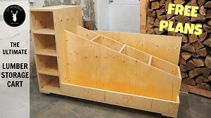 Build a lumber storage cart with free plans