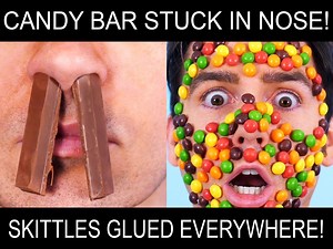 How do we get all this CANDY off Jesse’s face?! 😱 | JesseAndMike