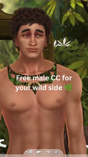 Free Sims 4 CC: Wild Forest Man Look 🌿 #sims4ccfinds #sims4cc #sims4mods #sims4malecc
