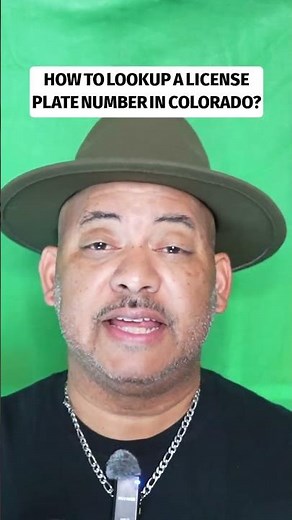 How To Lookup A License Plate Number in Colorado