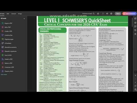 2026 CFA Level 1 Schweser Study Notes an d Qbank