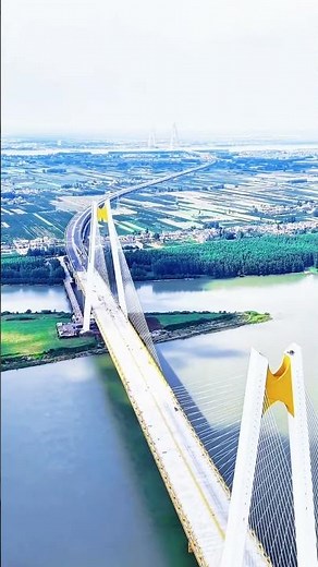 Latest construction progress of Bailizhou Yangtze River Bridge