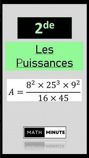 Savoir simplifier une expression avec des PUISSANCES 🔥 #math #maths #puissances #seconde #lycee