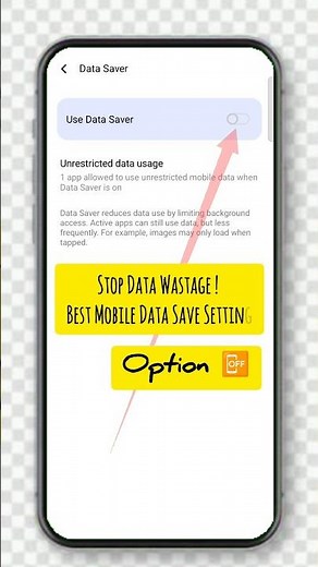Stop Data Wastage || Best Mobile Data Save Setting #stop #data #saving #network #short #shorts