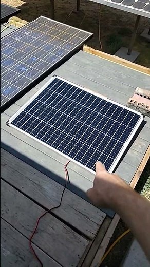 Testing the Harbor Freight 100 watt solar panel