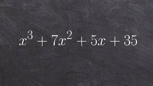 Factoring a polynomial by grouping