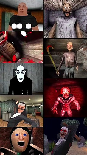 Granny 4k Mod vs Granny The Angry Family vs Death Park 2 vs Evil Nun vs The Twins Rap Mod +