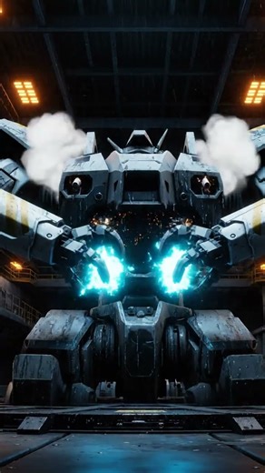 Underground Mech Hangar Docking Sequence | Satisfying Tech Animation