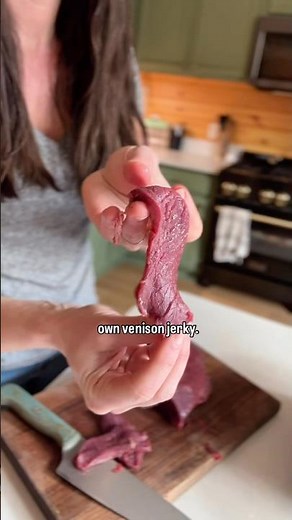Venison Jerky Recipe (in description ✨) #venison #jerkydehydrator #snackrecipe