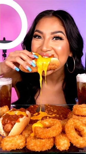 ULTIMATE MESSY EATING ASMR Mukbang | Chili Dog Fiesta (Sauce Slop, Juicy Bites, Chewing Sounds)