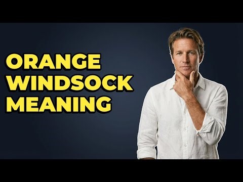 When Is An Orange Windsock Displayed At The Beach?