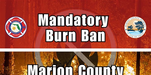 Marion County issues a mandatory burn ban due to wildfire risk