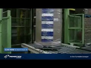 In-Line Turntable Conveyor for pallet loads