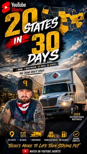 20 States in 30 days #trucking #travel #unitedstates