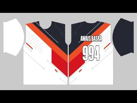 Sublimation T-shirts Design And Pattern Fitting In Coreldraw 2021 | Awais Graphics