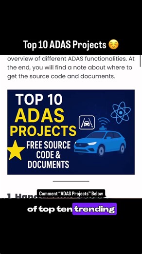 🚗 Top 10 ADAS Projects with FREE Source Code | Build Your Career in ADAS 🤖