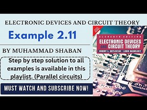 Electronic devices and circuit theory example 2.11 | Boylested electronics solutions