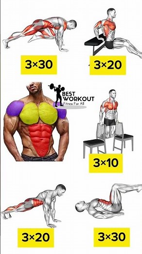 Home Upper Body Workout 🔥 Build Muscle Without Gym