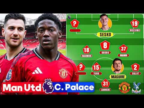 Kobbie Mainoo vs Adam Wharton SHOWDOWN! Amad DROPPED? | Man United vs Crystal Palace Preview