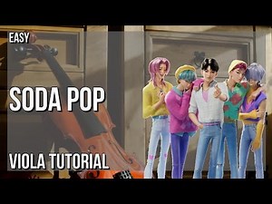 How to play Soda Pop (KPOP DEMON HUNTERS) by Saja Boys on Viola (Tutorial)