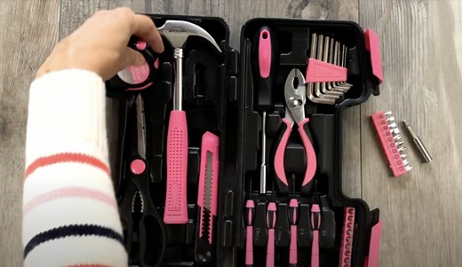 Watch Apollo Tools 39 Piece General Tool Set Pink - DT9706P on Amazon Live