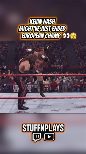 Kevin Nash put hands on the European Champ 😭🔥 Full NWO/WCW Takeover live now on YouTube Episode 4 in the live tab/playlist 👀 #WWE2K26 #StuffNPlays #nwo