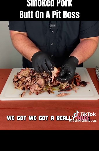 Smoked Pork Butt On A Pit Boss #BBQ #ashkickinbbq #pelletgrill #pelletsmoker #Cooking #Food #Grilling #recipe