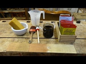 Beizen, Färben mit Wasserbeize, Beizen von Holz, selfmade wood water stain